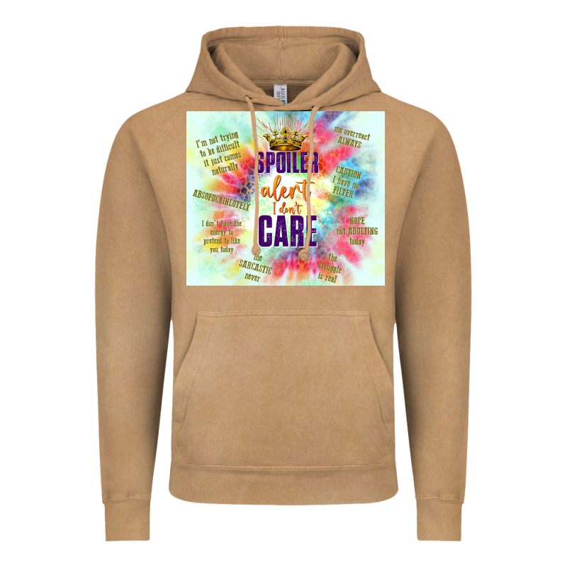 Spoiler Alert I Don't Care Vintage Hoodie by TumblerDesignByShophia | Teevron