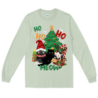 Ho Ho Ho Meow Long Sleeve Tee | Teevron