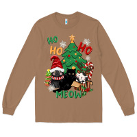 Toasted Coconut ho ho ho meow Long Sleeve Tee - CowGirlArtShop