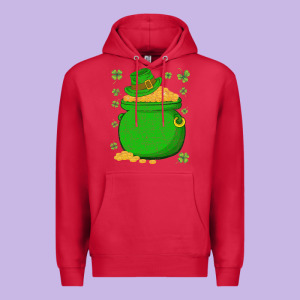 Ireland Leprechaun Hat Pot Of Gold Irish St Patricks Day Premium Hoodie Designed By Lanvoart
