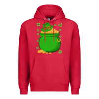 Cardinal ireland leprechaun hat pot of gold irish st patricks day Premium Hoodie - lanVoArt