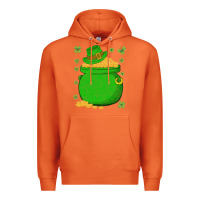 Carrot ireland leprechaun hat pot of gold irish st patricks day Premium Hoodie - lanVoArt