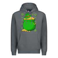 Rock ireland leprechaun hat pot of gold irish st patricks day Premium Hoodie - lanVoArt