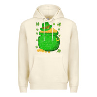 Sandshell ireland leprechaun hat pot of gold irish st patricks day Premium Hoodie - lanVoArt