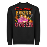 Black christmas baking queen Heavyweight Sweatshirt - FaDigitalArtStudio