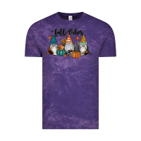 Cloud Purple Fall Vibes Gnomes Vintage Tee - RanaPortraitStore