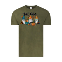 Vintage Olive Fall Vibes Gnomes Vintage Tee - RanaPortraitStore