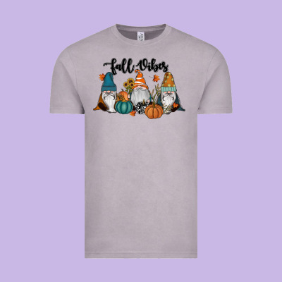 Fall Vibes Gnomes Vintage Tee Designed By Ranaportraitstore