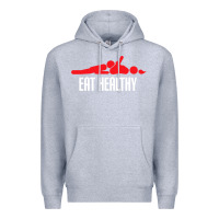 Heather Grey funny eat healthy sexy tee mens rude valentine day gifts Premium Hoodie - lanVoArt