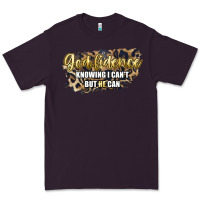 Plum god fidence knowing i can't but he can Premium Tee - Artiststas