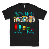 Black battery life of a teacher monday friday Classic Tee - NancyCooperArtShop
