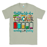 Matcha battery life of a teacher monday friday Classic Tee - NancyCooperArtShop