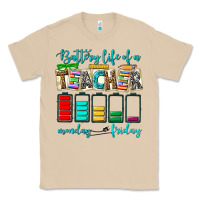 Mushroom battery life of a teacher monday friday Classic Tee - NancyCooperArtShop