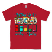 Red battery life of a teacher monday friday Classic Tee - NancyCooperArtShop