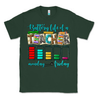 Sports Green battery life of a teacher monday friday Classic Tee - NancyCooperArtShop