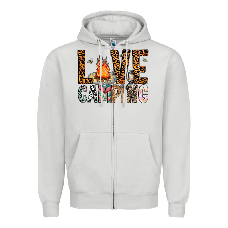 Love Camping Zipper Hoodie by CowhideDigitalArt | Teevron