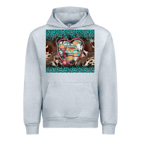 Heather Grey western nurse stethoscope turquoise leopardes Urban Hoodie - BarkalooDesign