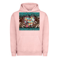 Pigment Salmon western nurse stethoscope turquoise leopardes Urban Hoodie - BarkalooDesign