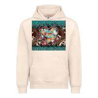 Sandshell western nurse stethoscope turquoise leopardes Urban Hoodie - BarkalooDesign