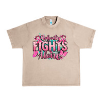 French Oak Nobody fights alone Cancer Awareness Urban Heavy Tee - HowdyJamesFarm