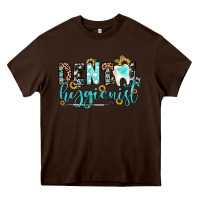 Chocolate Brown dental hygienist Heavy Core Tee - JahusDesignShop