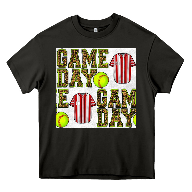 Softball Uniform Game Day Seamless Pattern Heavy Core Tee by BundleAndBundleShop | Teevron
