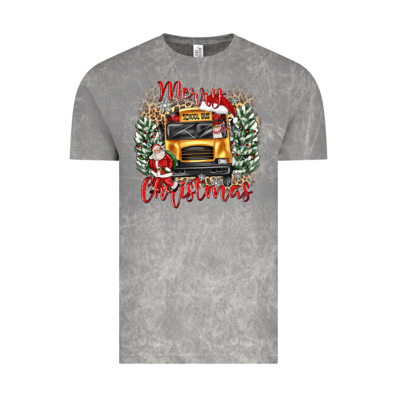 Merry Christmas School Bus Vintage Tee by texasbilliewilder | Teevron