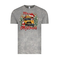 Cloud Rock merry christmas school bus Vintage Tee - texasbilliewilder