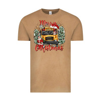 Vintage Camel merry christmas school bus Vintage Tee - texasbilliewilder