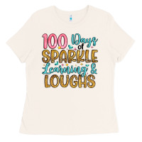 Bone 100 days of sparkle learning and loughs Ladies Tee - Artiststas