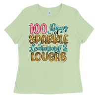 Matcha 100 days of sparkle learning and loughs Ladies Tee - Artiststas