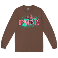 Chestnut faith breast cancer Long Sleeve Tee - CowGirlArtShop