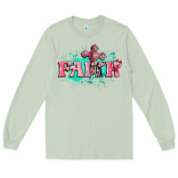 Matcha faith breast cancer Long Sleeve Tee - CowGirlArtShop