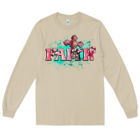 Mushroom faith breast cancer Long Sleeve Tee - CowGirlArtShop