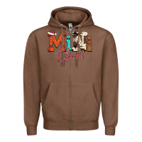 Chestnut Mini Claus Zipper Hoodie - CowhideDigitalArt