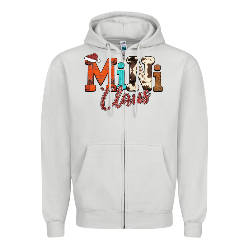 Mini Claus Zipper Hoodie by CowhideDigitalArt | Teevron
