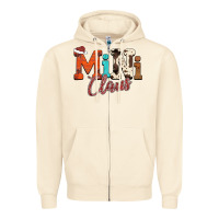 Sandshell Mini Claus Zipper Hoodie - CowhideDigitalArt