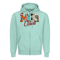 Seafoam Mini Claus Zipper Hoodie - CowhideDigitalArt