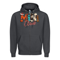 Smoke Mini Claus Zipper Hoodie - CowhideDigitalArt