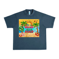 Midnight Navy life is better with at the beach Urban Heavy Tee - TumblerDesignByShophia