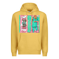 Antique Gold nurse  blonde woman Premium Hoodie - RanaPortraitStore