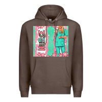 Nurse  Blonde Woman Premium Hoodie | Teevron