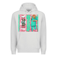 Dove Grey nurse  blonde woman Premium Hoodie - RanaPortraitStore