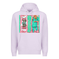 Lilac nurse  blonde woman Premium Hoodie - RanaPortraitStore