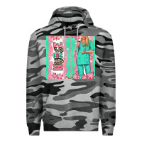 Slate Camo nurse  blonde woman Premium Hoodie - RanaPortraitStore