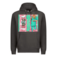 Smoke nurse  blonde woman Premium Hoodie - RanaPortraitStore