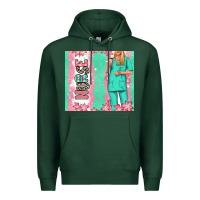 Sports Green nurse  blonde woman Premium Hoodie - RanaPortraitStore