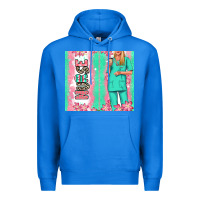 True Royal nurse  blonde woman Premium Hoodie - RanaPortraitStore