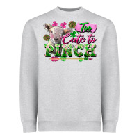 Heather Grey Too Cute To Pinch Heavyweight Sweatshirt - FaDigitalArtStudio