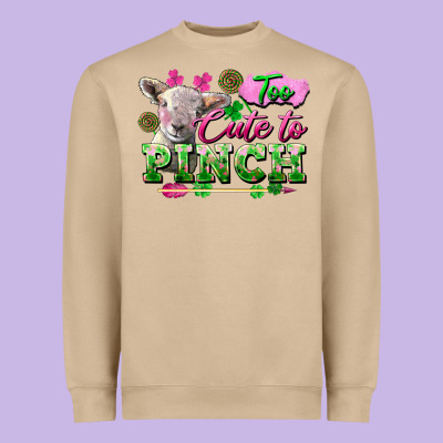 Too Cute To Pinch Heavyweight Sweatshirt Designed By Fadigitalartstudio